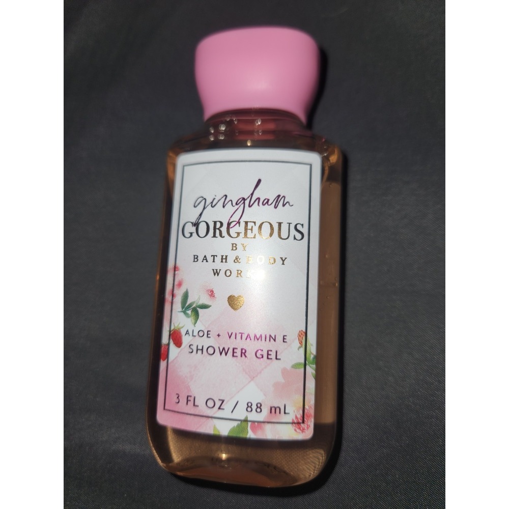 Bath & Body Works Travel Shower Gel Wash Aloe Vitamin E GINGHAM GORGEOUS~RARE~